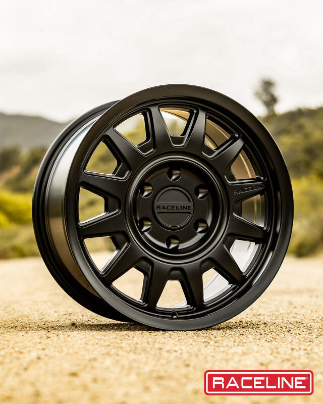 Raceline 952B Aero 17x8.5in / 6x139.7 BP / 0mm Offset / 106.1mm Bore - Satin Black Wheel