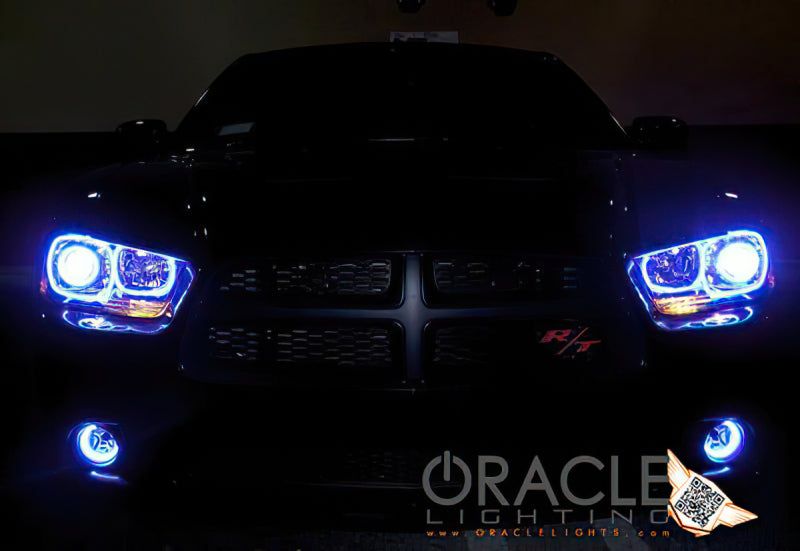 Oracle 11-12 Dodge Charger LED Fog Light Halo Kit - Amber