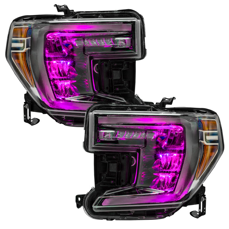 Oracle 19-21 Silverado/Sierra 1500 RGB Demon Eye Headlight Kit - w/o Controller