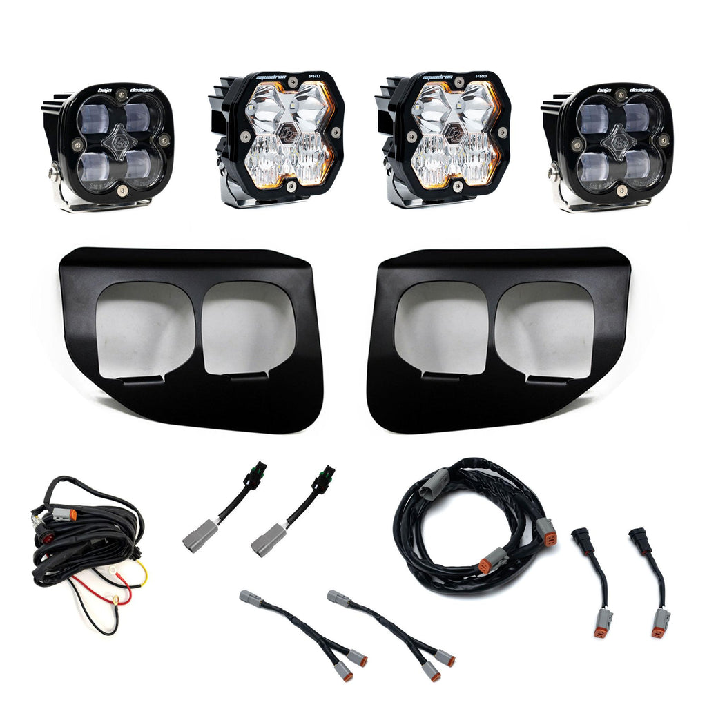 Squadron 2.0 Pro/Squadron Sae Dual Fog Pocket Light Kit Ford 2020-22 F-250/350 Super Duty Clear Baja Designs