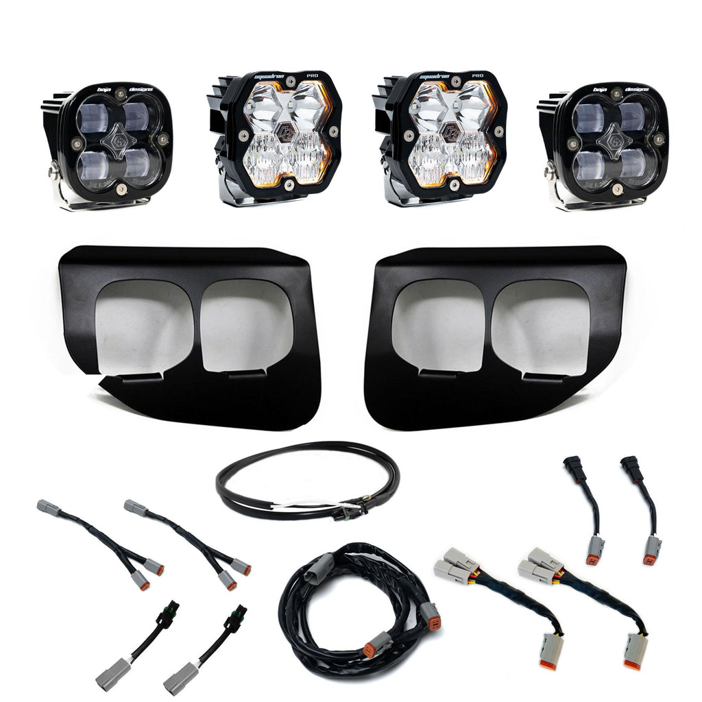Squadron 2.0 Pro/Squadron Sae Dual Fog Pocket Light Kit Ford 2020-22 F-250/350 Super Duty Clear Baja Designs