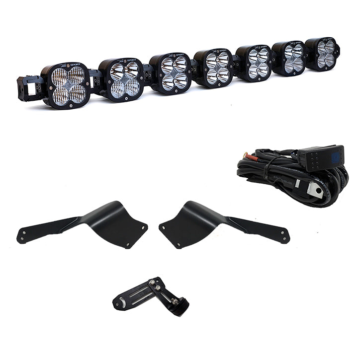 7XL Pro Linkable LED Light Bar Roof Mount Kit for Can-Am Maverick X3 2017-2024 (Light Pattern Multi-Pattern, Clear) Baja Designs