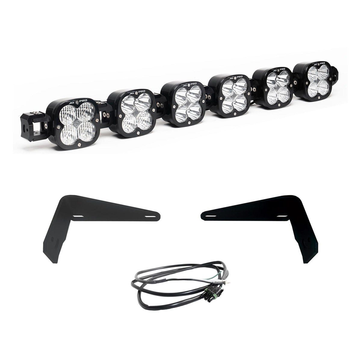 XL Pro Linkable Sport Bumper Light Kit 21-26 Bronco 22-26 Bronco Raptor w/ OE Steel Bumper (Multi-Pattern Clear Upfitter Wiring)