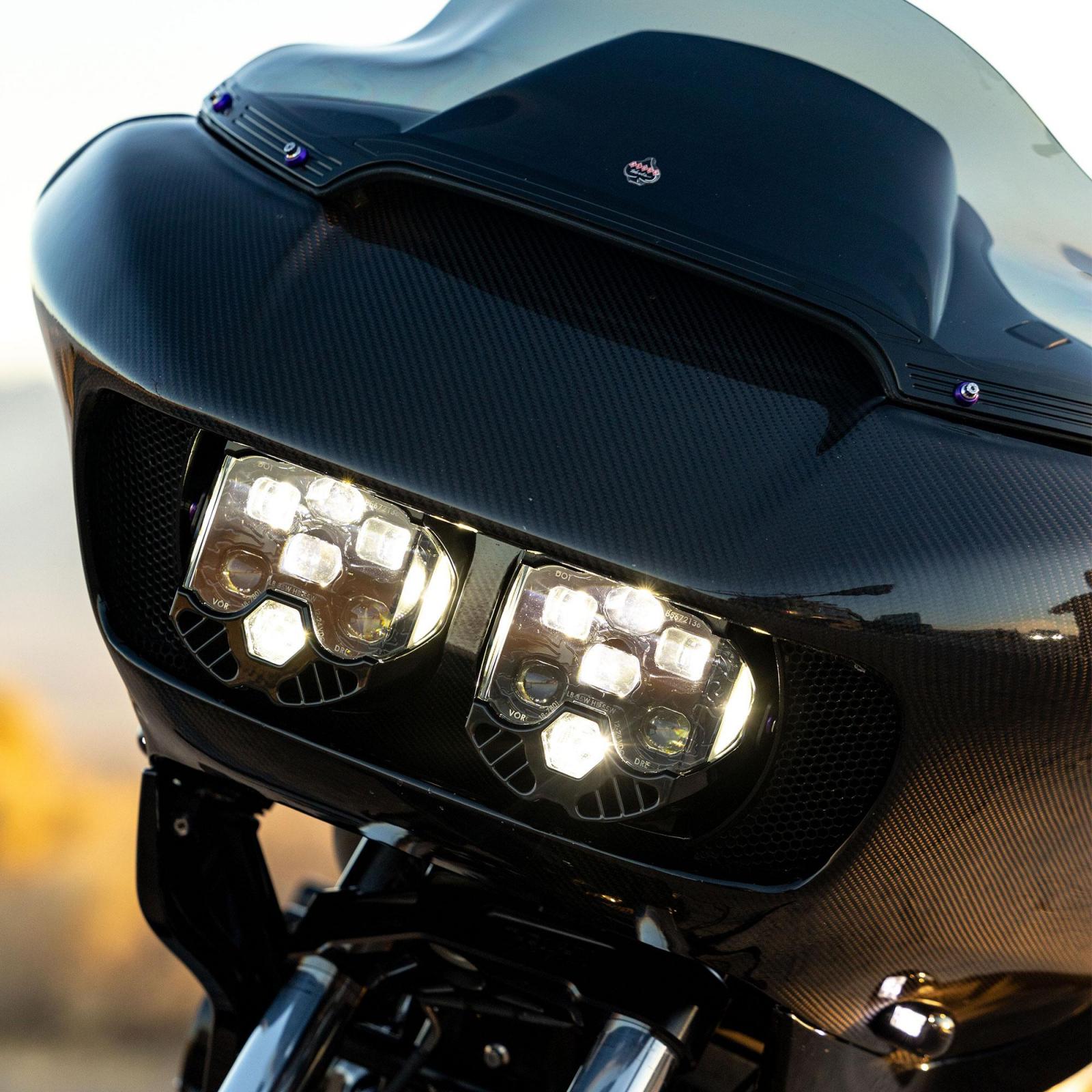 DOT LP6 LED Headlight Kit 2015-2024 Harley Davidson Road Glide (White) Baja Designs