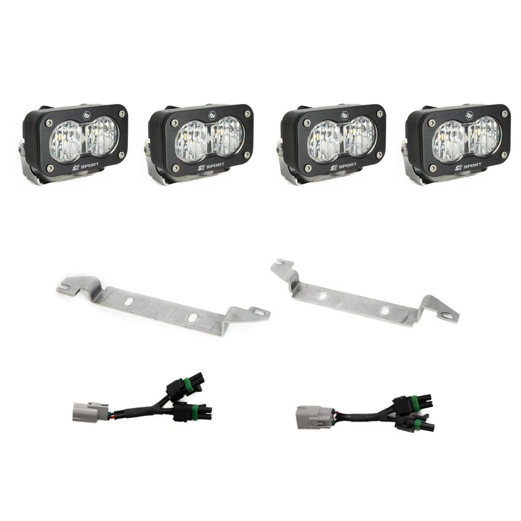 S2 Sport OEM Fog Light Replacement Kit 2024-on Toyota Tacoma TRD Pro/Trailhunter Clear Baja Designs
