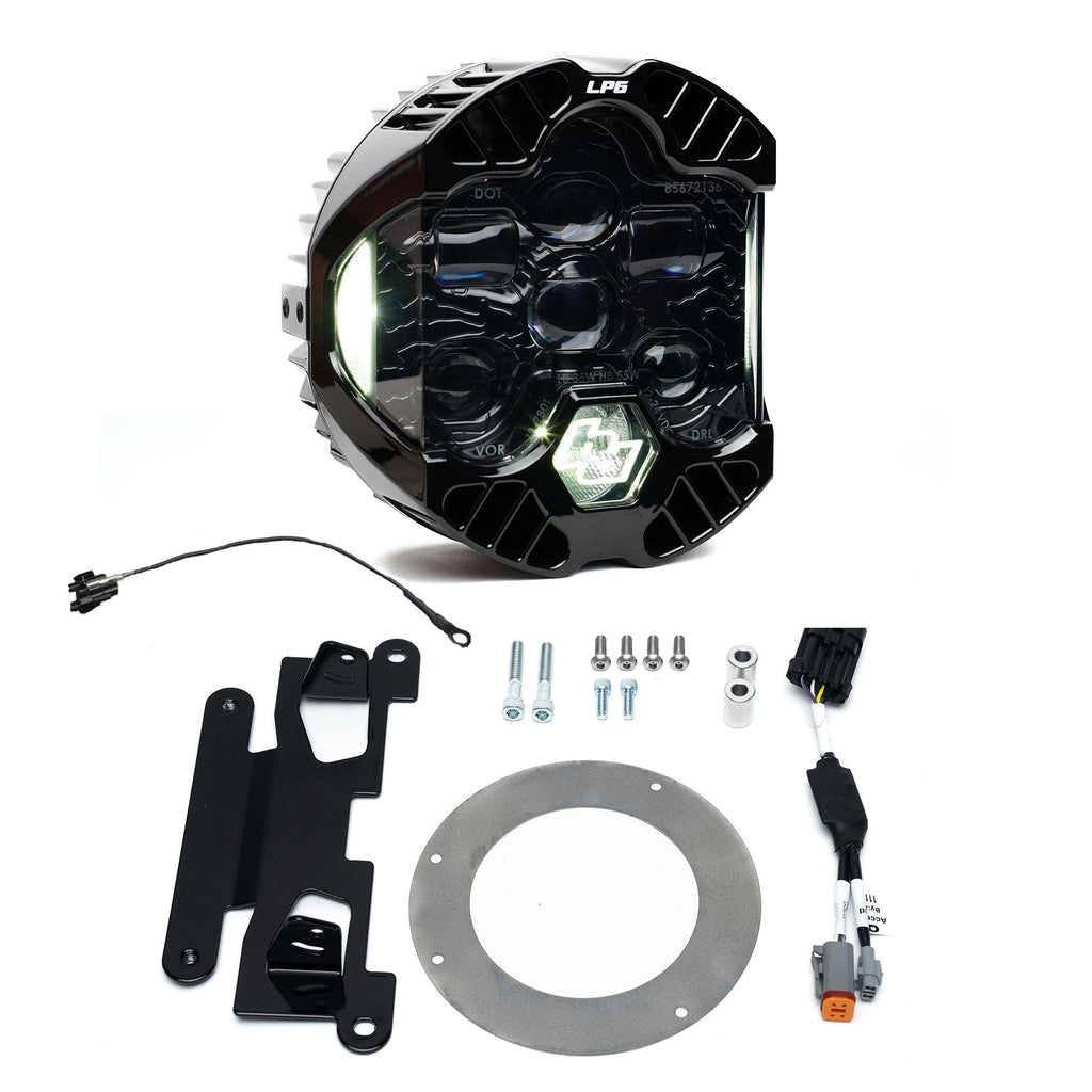 DOT LP6 LED Headlight Kit - 2022-2026 Harley Davidson Low Rider ST (White) - Cut-In - Baja Designs