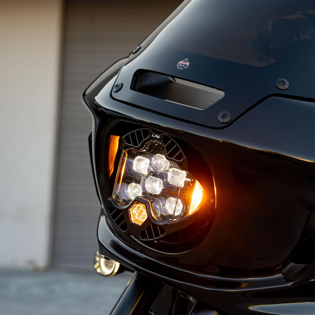 DOT LP6 LED Headlight Kit - 2022-2026 Harley Davidson Low Rider ST (White) - Cut-In - Baja Designs