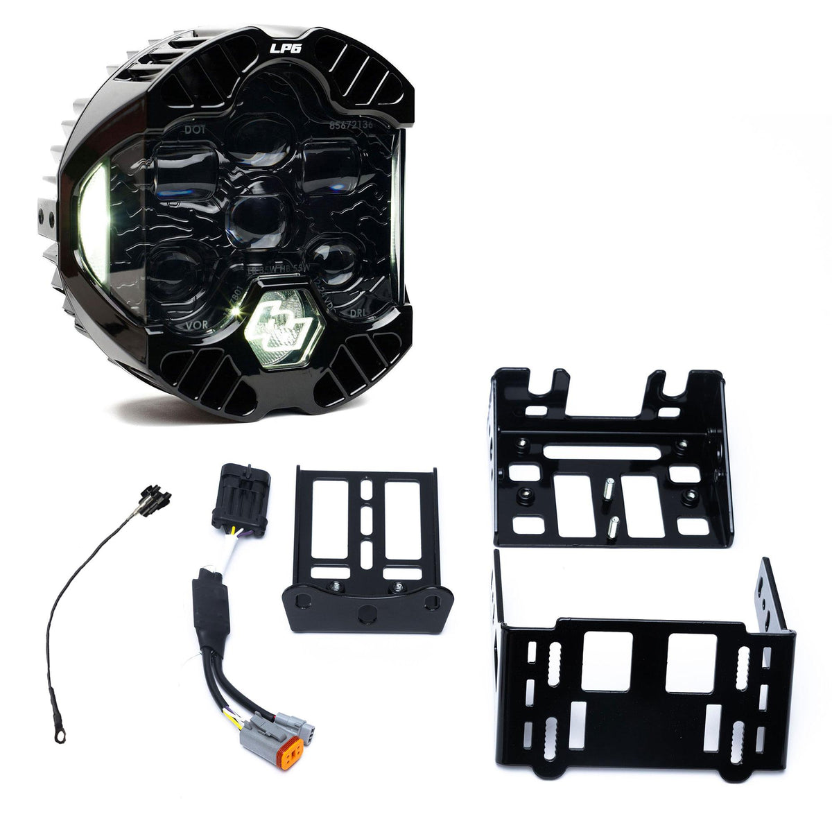 DOT LP6 LED Headlight Kit - 2018-2026 Harley Davidson Softail (White) - Baja Designs