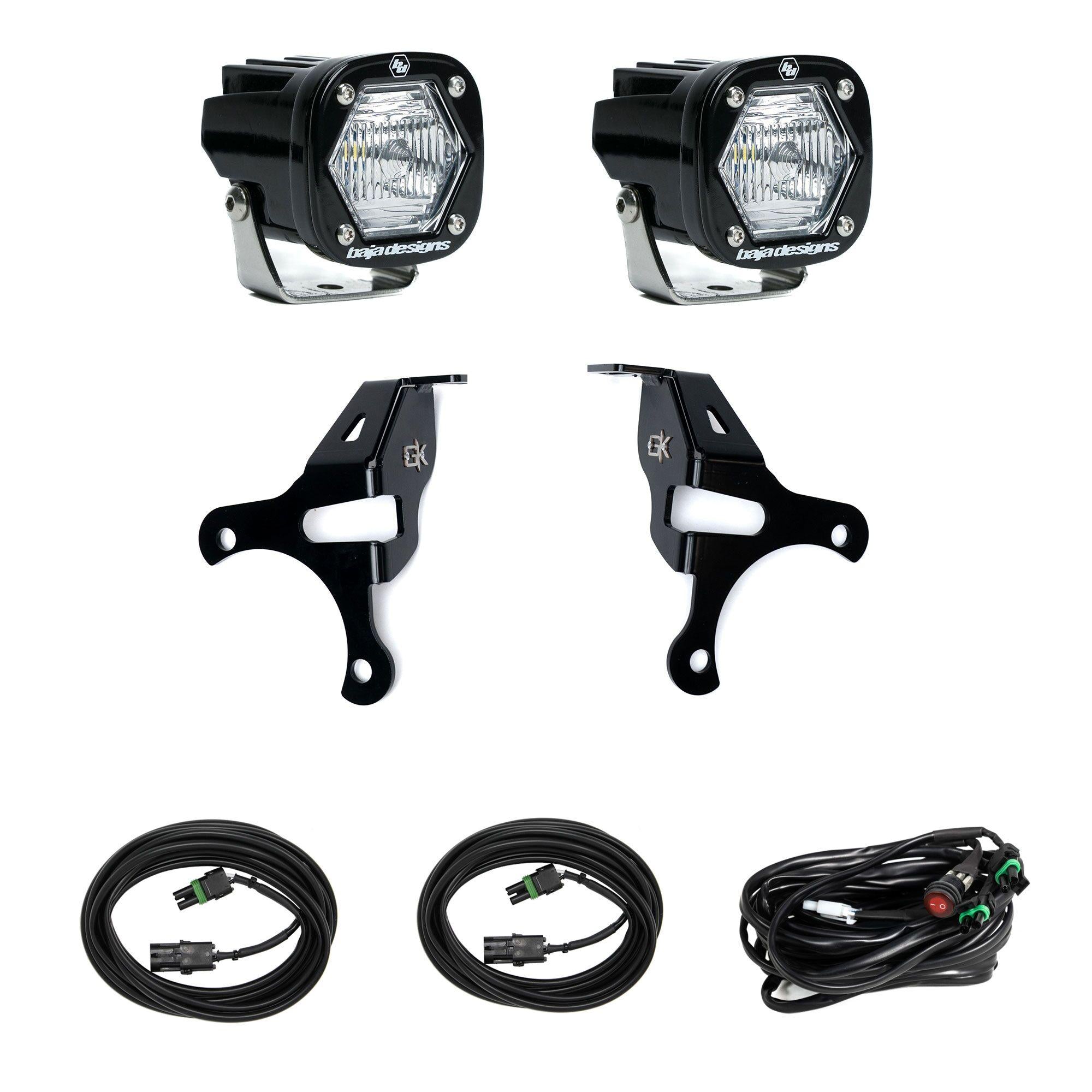 S1 Knuckle Pods Light Kit 2018-2026 Jeep JL Wrangler/JT Gladiator (Trail) Baja Designs