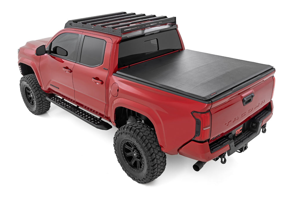 RPT2 Running Board Double Cab Black Toyota Tacoma 2WD/4WD (2024-2026) Rough Country