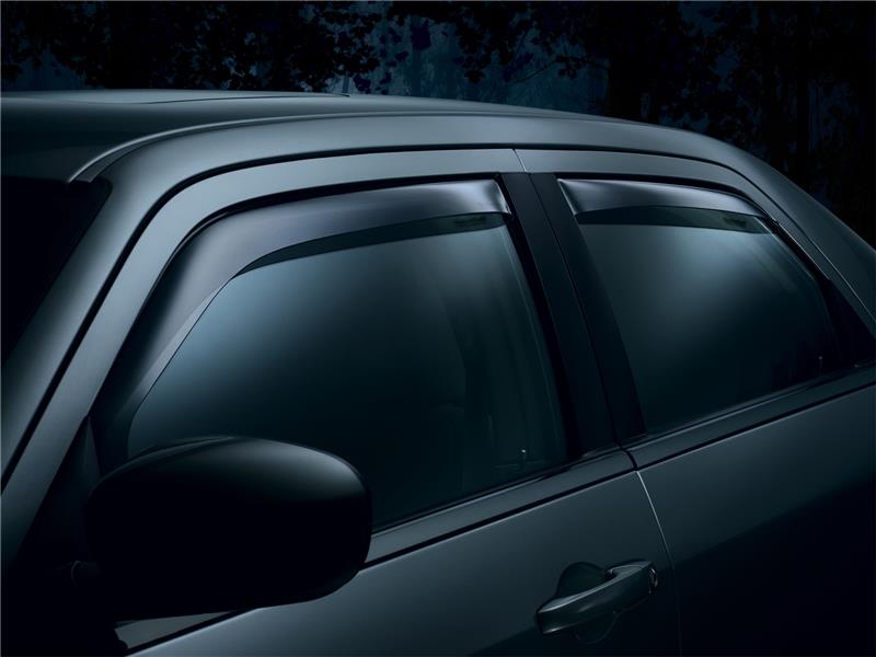 WeatherTech 07+ Toyota Tundra Front and Rear Side Window Deflectors - Dark Smoke