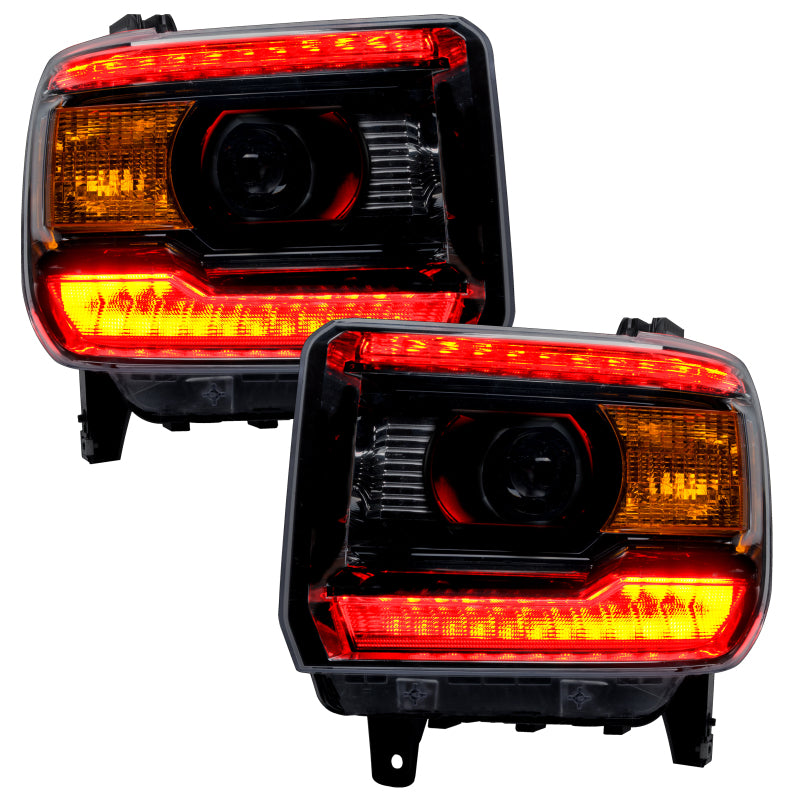 Oracle 14-15 GMC Sierra Headlight DRL Upgrade Kit - ColorSHIFT w/ BC1 Controller