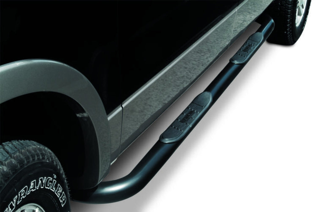 4000 Series SideSteps With Mounting Bracket Kit Powder Coat Black 2005-2023 Toyota Tacoma Go Rhino