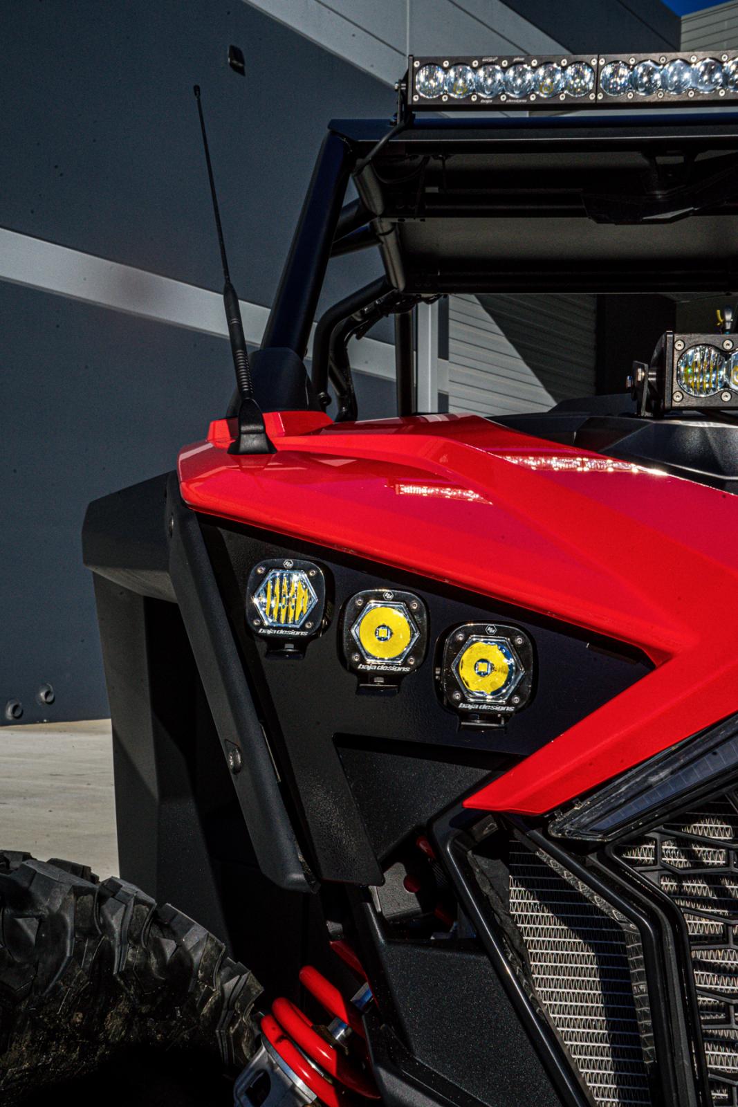 S1 LED Headlight Kit 20-24 RZR Pro XP 22-24 RZR Pro R/Turbo R Multi-Pattern Clear Baja Designs