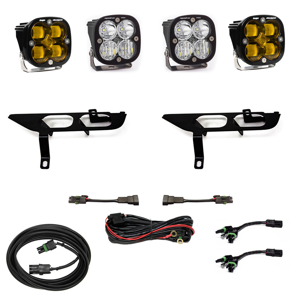 F-150 Fog Pocket Kit SAE Amber/Pro DC Baja Designs