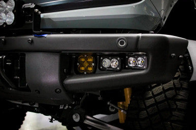 Bronco Baja Amber SAE Fog Pocket Kit 21-Up Ford Bronco Baja Designs