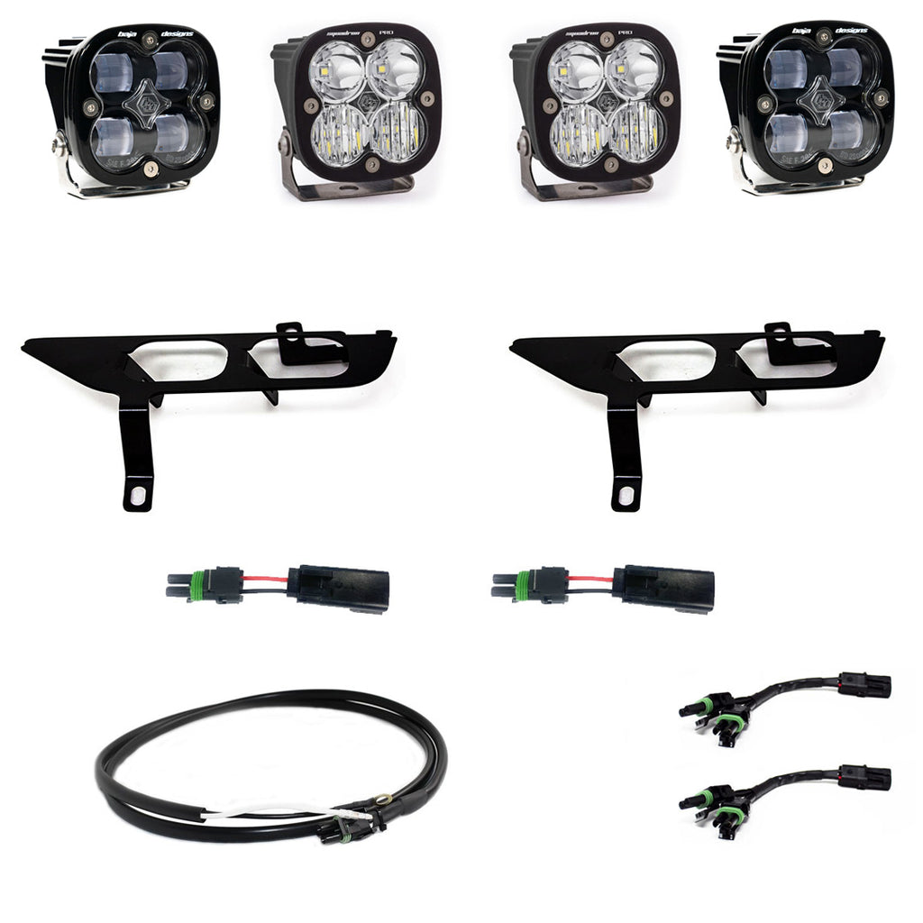 Ford, F150, (21-On), FPK, SAE Clear/Pro DC Up w/ DRL Baja Designs