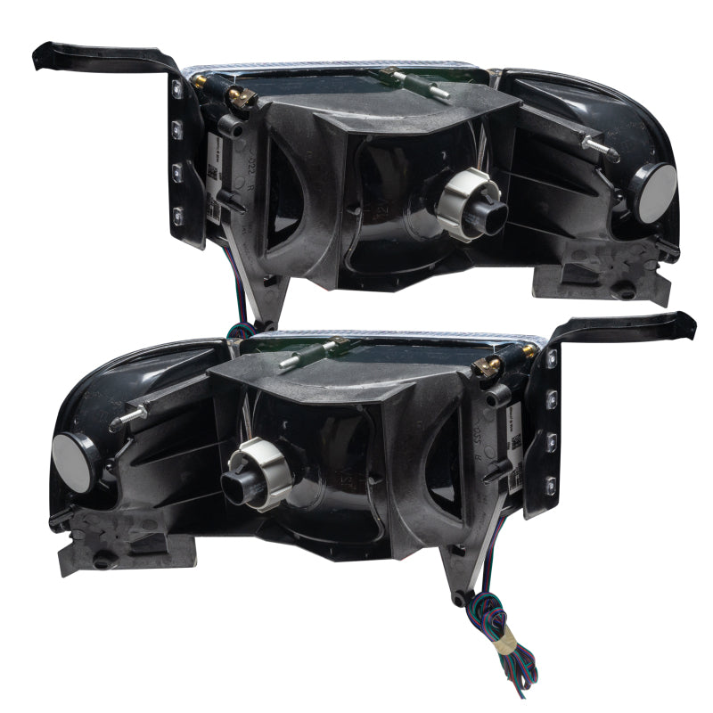 Oracle 94-02 Dodge Ram Pre-Assembled Halo Headlights - ColorSHIFT w/ 2.0 Controller