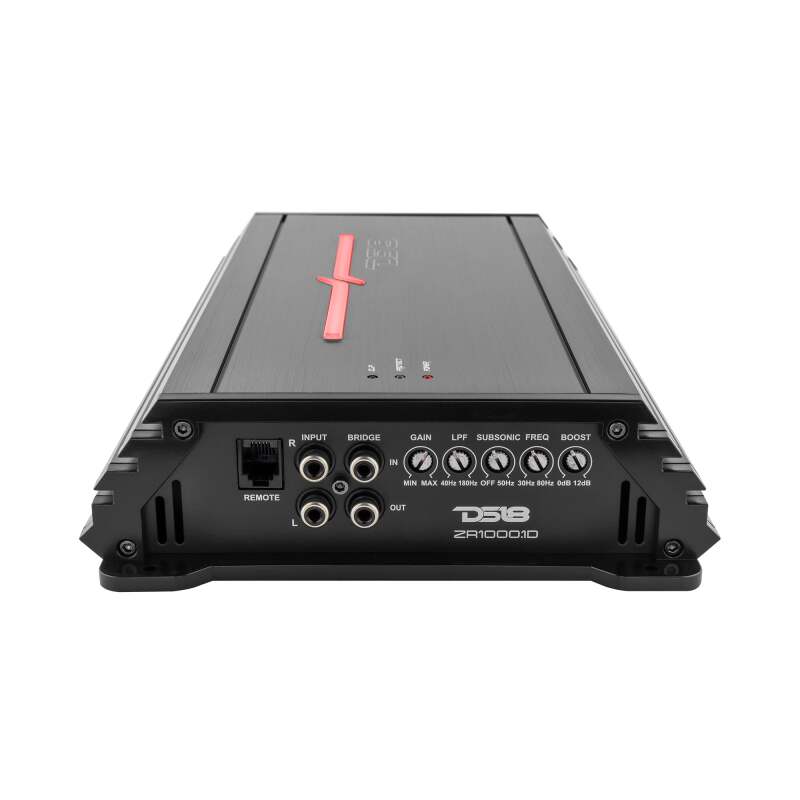 DS18 1-Channel Class D Amplifier 1000/1ohm 650/2ohm 380/4ohm Watts RMS