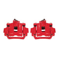Power Stop 03-09 Toyota 4Runner Rear Red Calipers w/Brackets - Pair