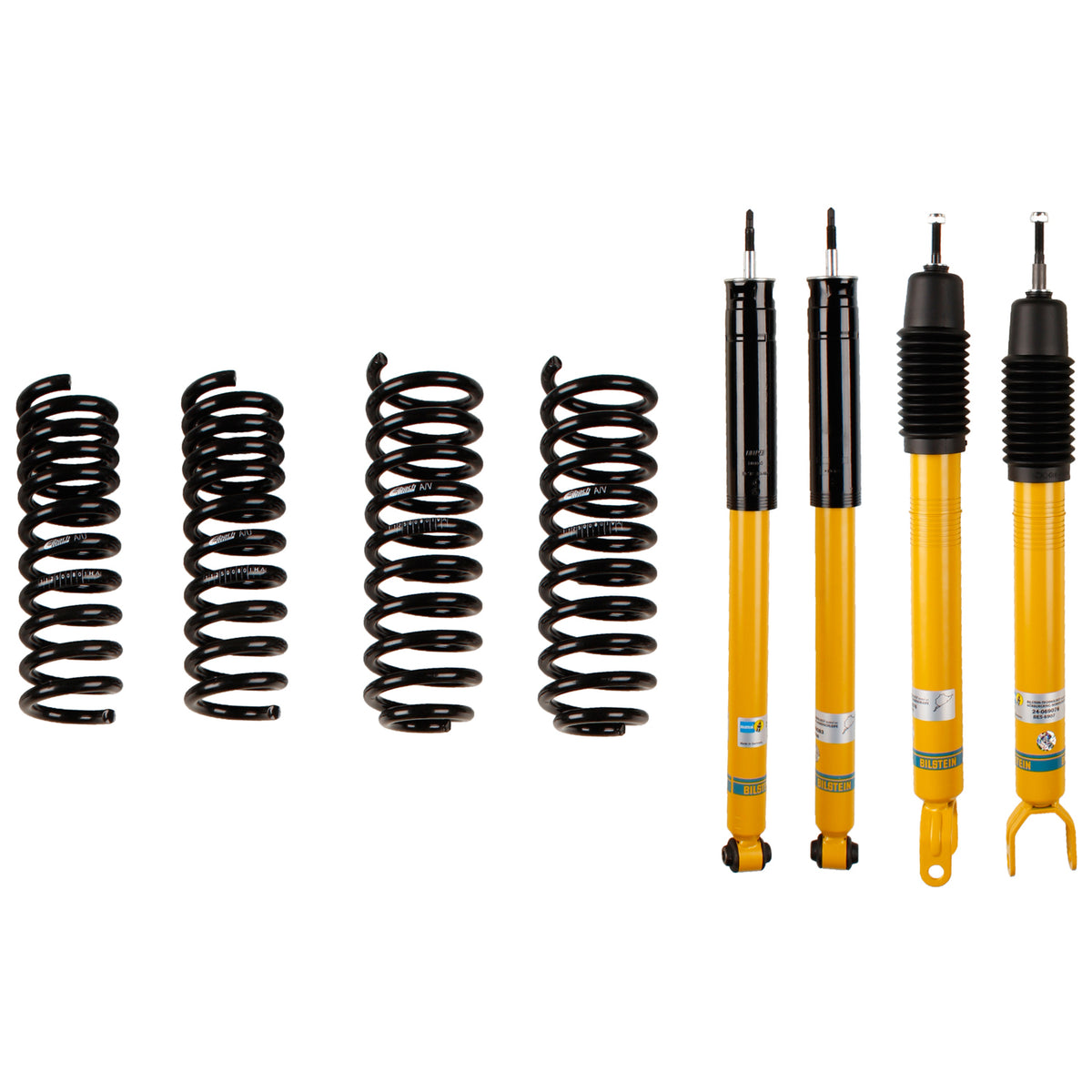 Suspension Kit Mercedes-Benz E350 2009-2006 Monotube Front Lowered Height 30-35mm, up to 1095kg Axle Load Rear Lowered Height 30mm, up to 1230kg Axle Load Without Air or Self-Leveling Suspension B12 (Pro-Kit) Bilstein
