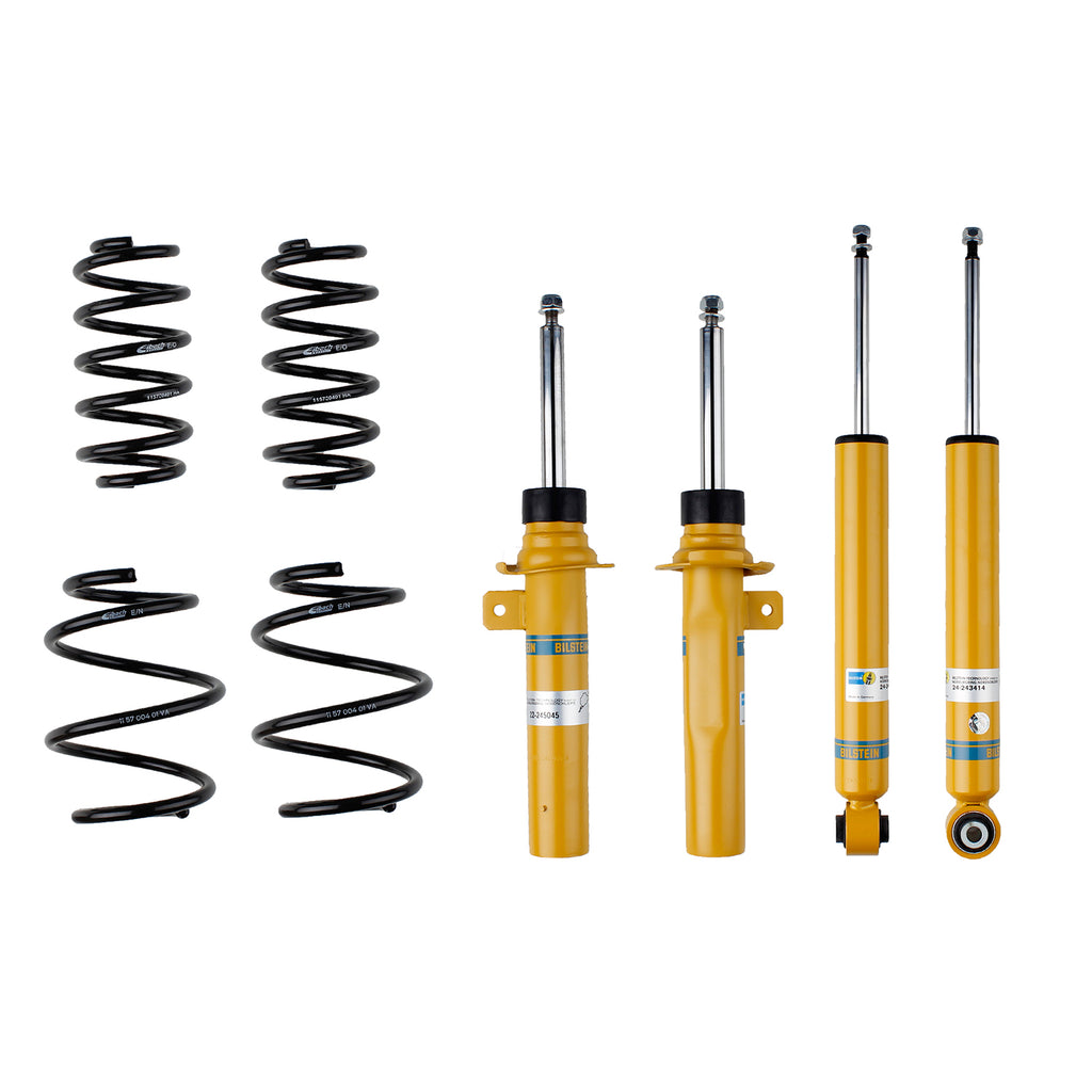 Suspension Kit Mini Cooper 2024-2015 Monotube/Twintube Front Lowered Height 30mm, up to 945kg Axle Load Rear Lowered Height 30mm, up to 850kg Axle Load Without Electronic Suspension B12 (Pro-Kit) Bilstein