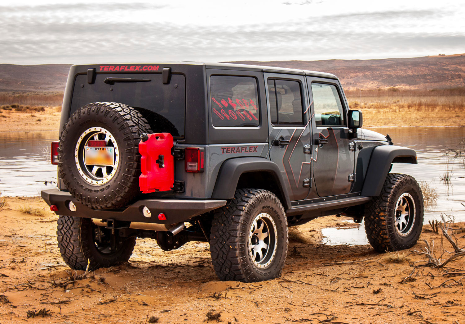 07-18 Wrangler JK RockGuard Outback Rear Bumper w/ OEM Fog Light Mounts TeraFlex