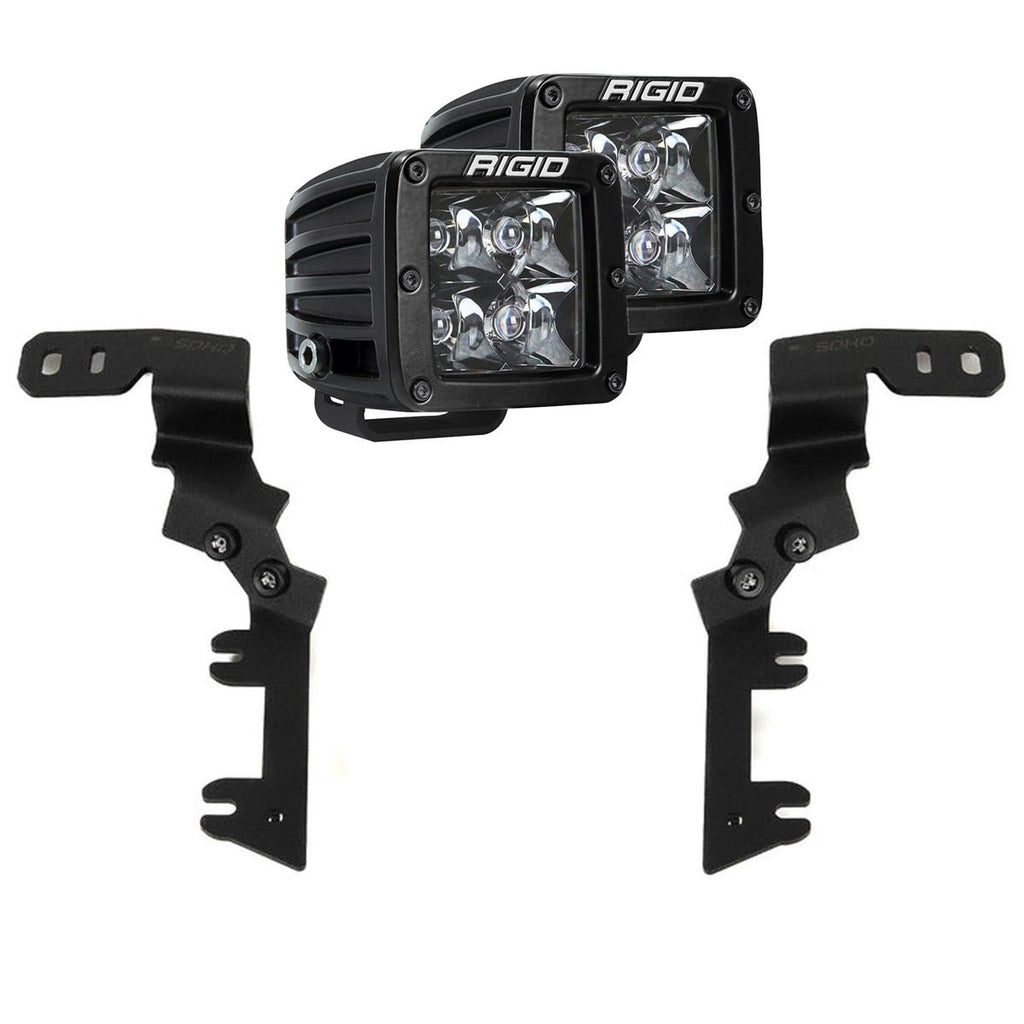 Chevy/GMC Colorado/Canyon 23-27 D-Series Spot Midnight A-Pillar Kit RIGID Industries