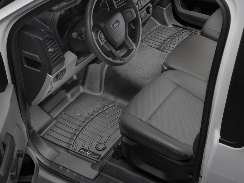 WeatherTech 16+ Ford F-150 Regular Cab Vinyl Floor Front FloorLiner-Black (Bench Seats w/o Console)