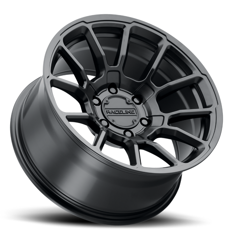 Raceline 950B Gauge 17x8.5in / 6x120 BP / 18mm Offset / 67.1mm Bore - Satin Black Wheel