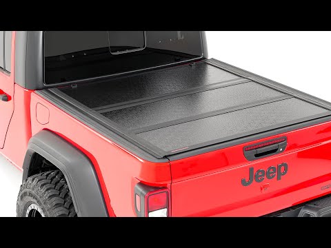 Ford Hard Flush Tri Fold Bed Cover 6.5 Ft Bed 08-16 Ford Super Duty Rough Country