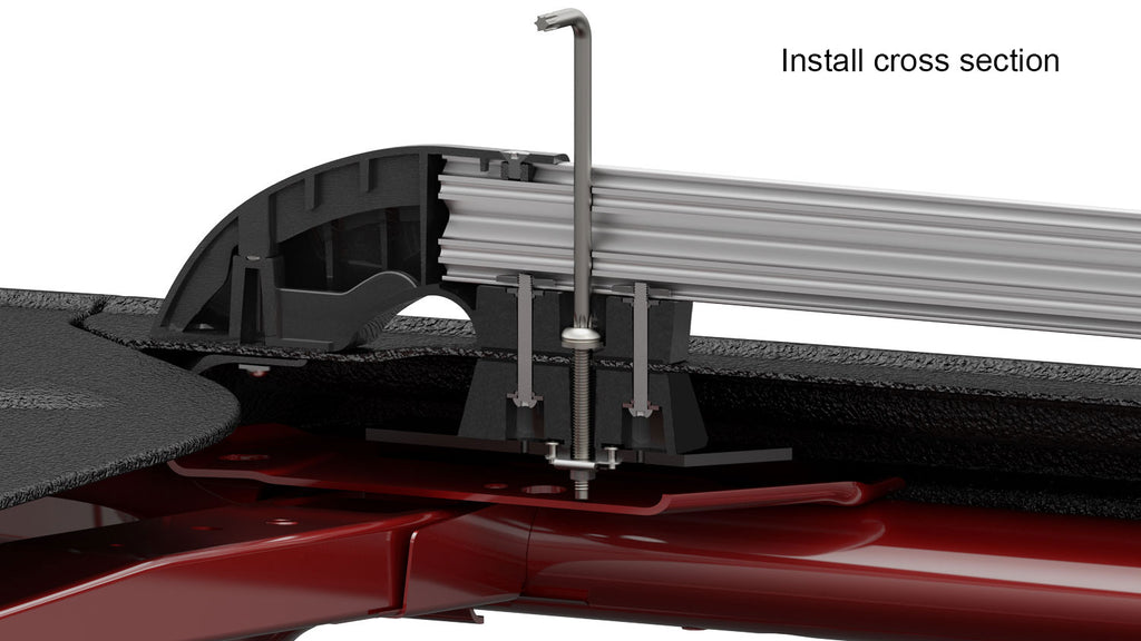 07-18 Wrangler JK 4 Door Nebo Roof Rack Main Rail Kit TeraFlex