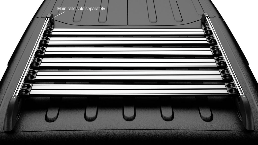 07-18 Wrangler JK 4 Door Nebo Roof Rack Cargo Slat Kit 6-Piece TeraFlex