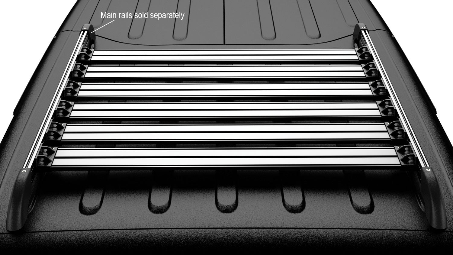 07-18 Wrangler JK 4 Door Nebo Roof Rack Cargo Slat Kit 6-Piece TeraFlex