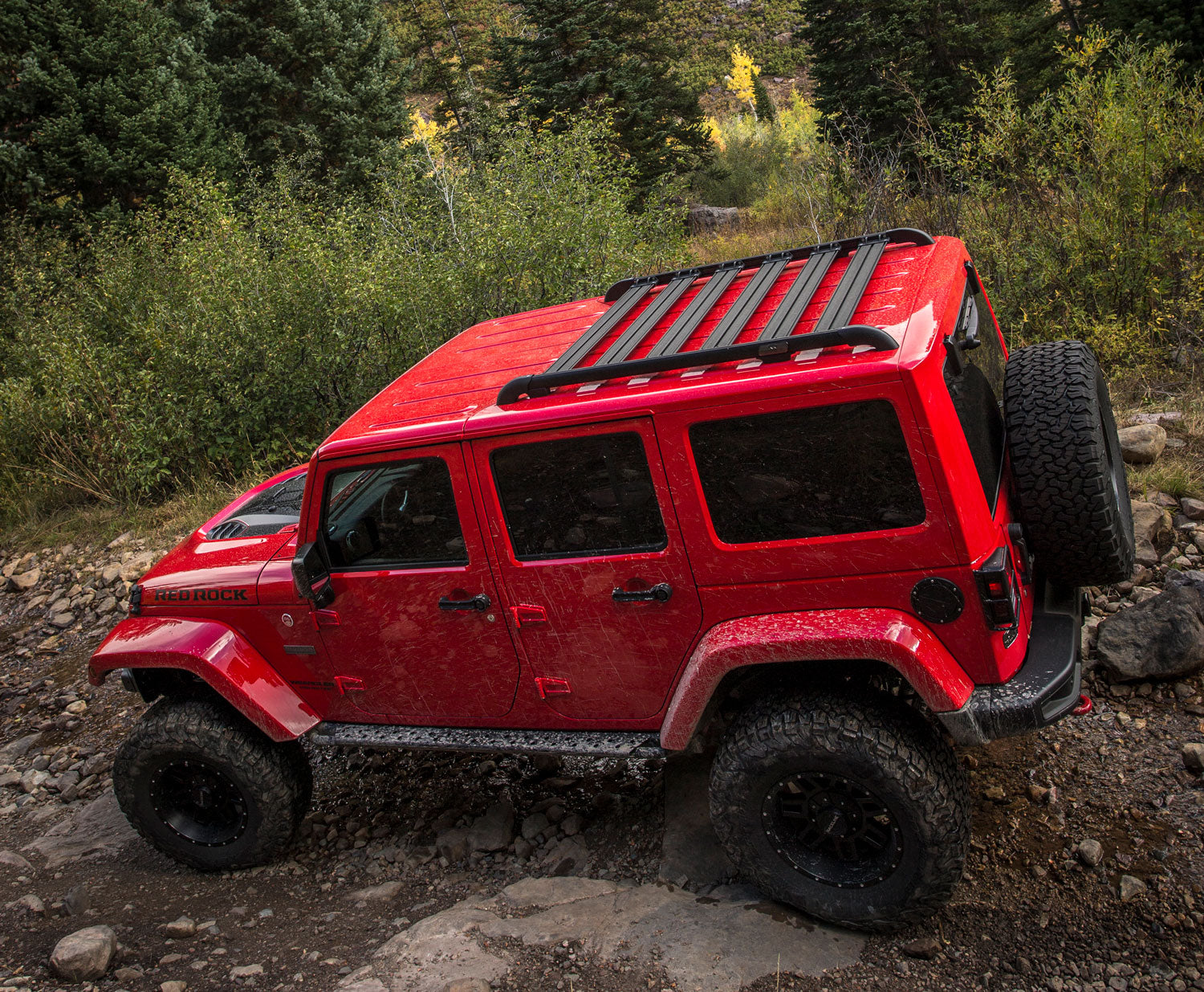 07-18 Wrangler JK 4 Door Nebo Roof Rack Cargo Slat Kit 6-Piece TeraFlex