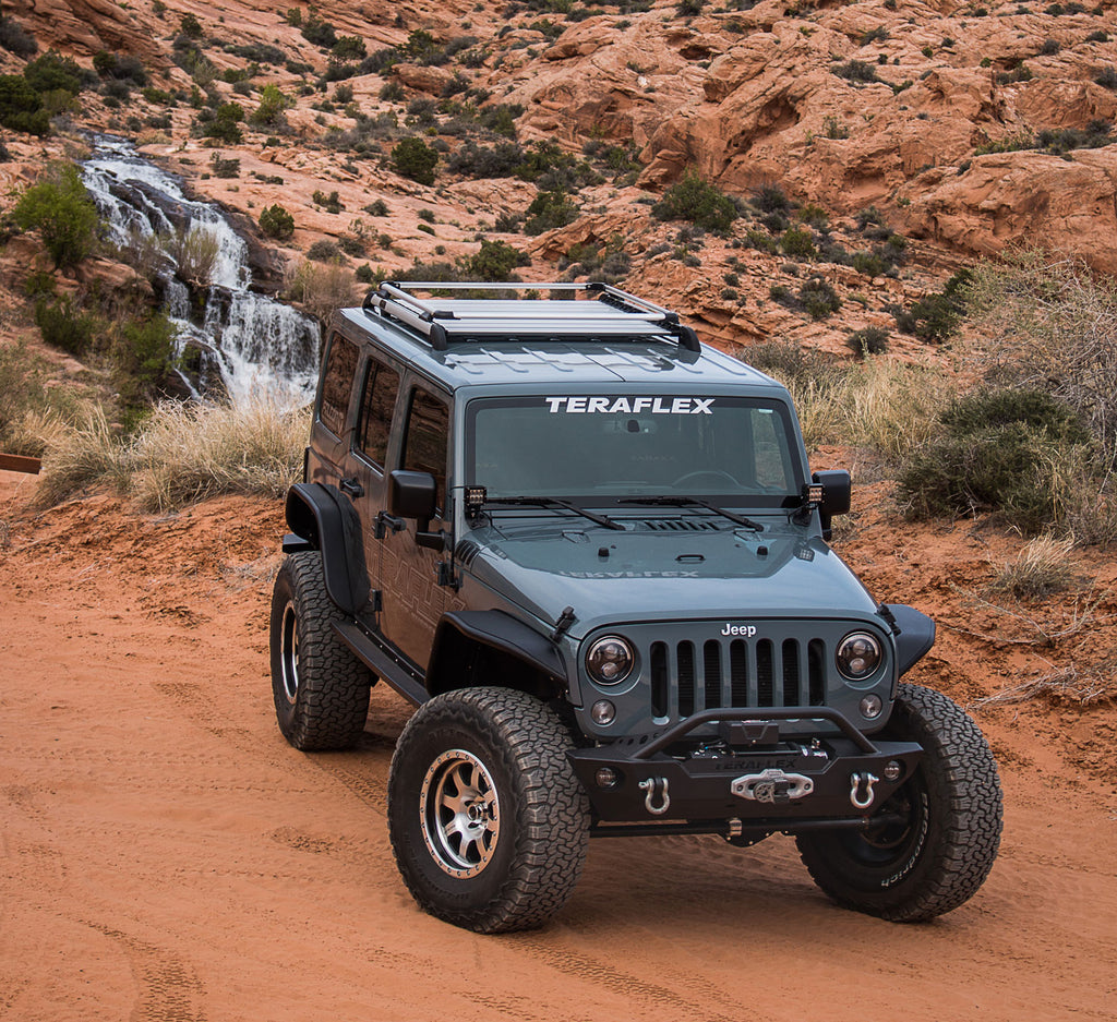 07-18 Wrangler JK 4 Door Nebo Roof Rack Raised Rail Kit TeraFlex