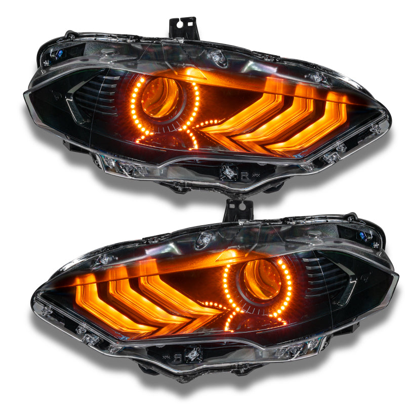 Oracle 18-21 Ford Mustang DRL Upgrade w/ Halo Kit - ColorSHIFT