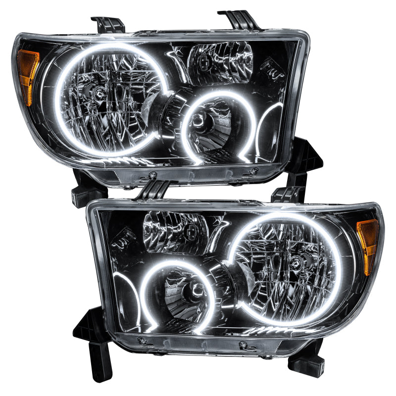 Oracle 07-11 Toyota Tundra Pre-Assembled Headlights - Black Housing - w/o Controller