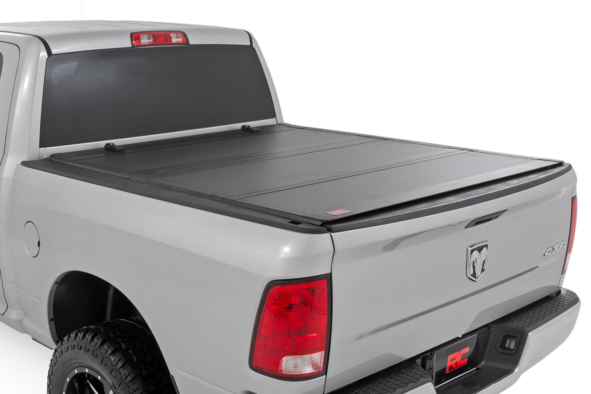 Hard Tri-Fold Flip Up Bed Cover 6 Foot 4 Inch Bed Ram 1500/2500/3500 (10-25 & Classic) Rough Country
