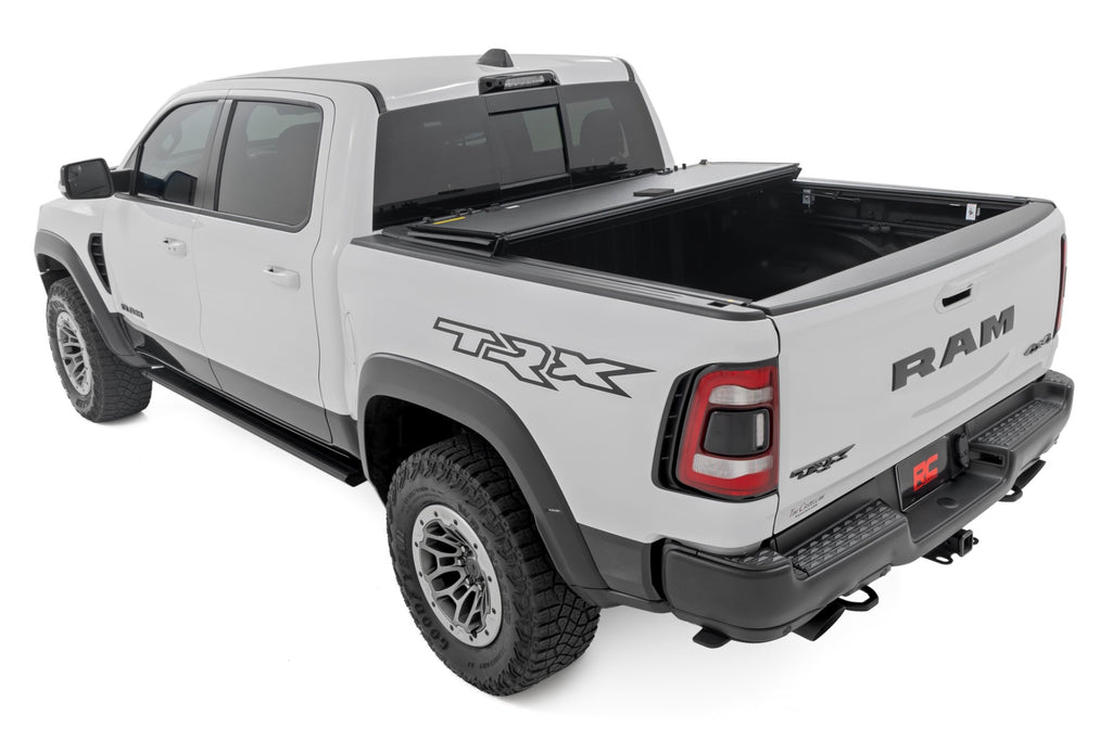 Hard Tri-Fold Flip Up Bed Cover 6 Foot 4 Inch Ram 1500 (19-26)/1500 TRX (21-24) Rough Country