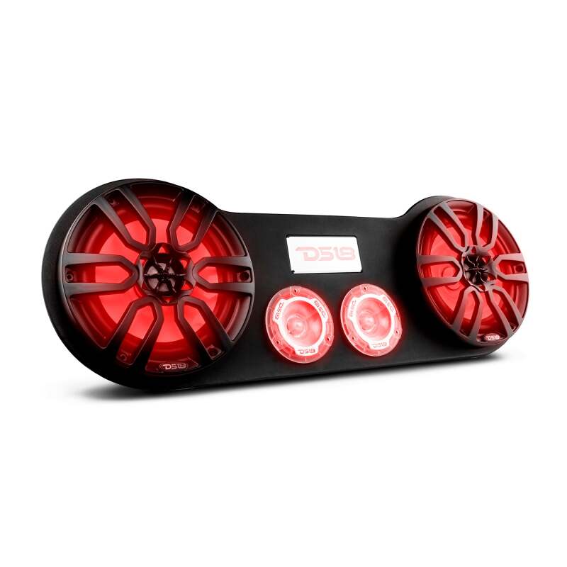 DS18 28in Speaker Enclosure Fits 2x 8in Speakers and 2x 3.78in Tweeters (Speakers not Included)