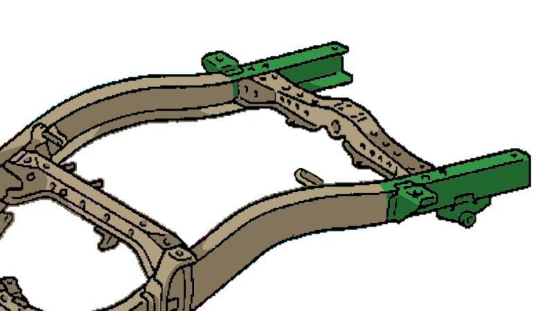 Rust Buster 95-04 Toyota Tacoma Rear Frame Section - Right Side