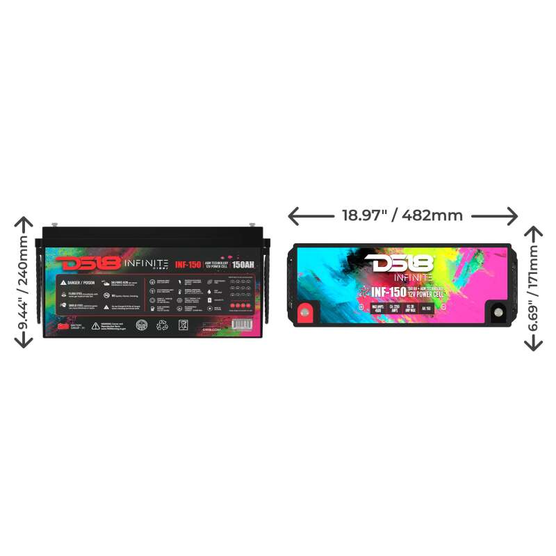 DS18 4000 Watts 150 AH Infinite AGM Power Cell Battery