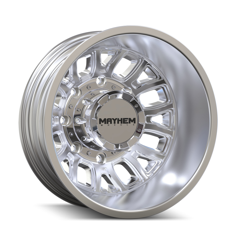 Mayhem 8107D Cogent Dually 17x6.5 / 8x200 BP / 125mm Offset / 142mm Hub Polished Wheel