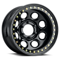 Raceline RT81 Rock 8 15x10in / N/Amm Offset / 4.25mm Bore - Gloss Black