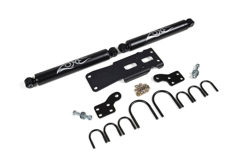 Zone Offroad 07-18 Jeep Wrangler JK Dual Steering Stabilizer Kit