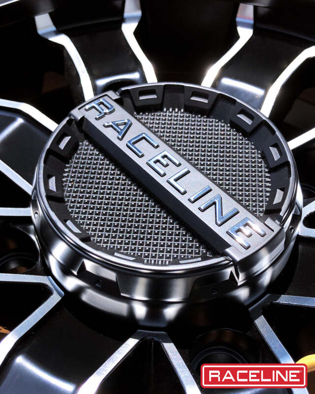 Raceline A71MB Mamba 15x6in/4x137 BP/40mm Offset/110.18mm Bore - Black & Machined Beadlock Wheel