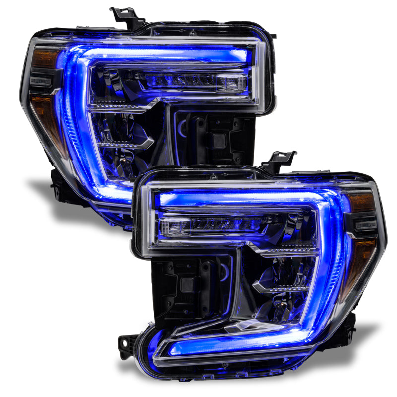 Oracle 19-21 GMC Sierra 1500 RGB+W Headlight DRL Upgrade Kit - ColorSHIFT