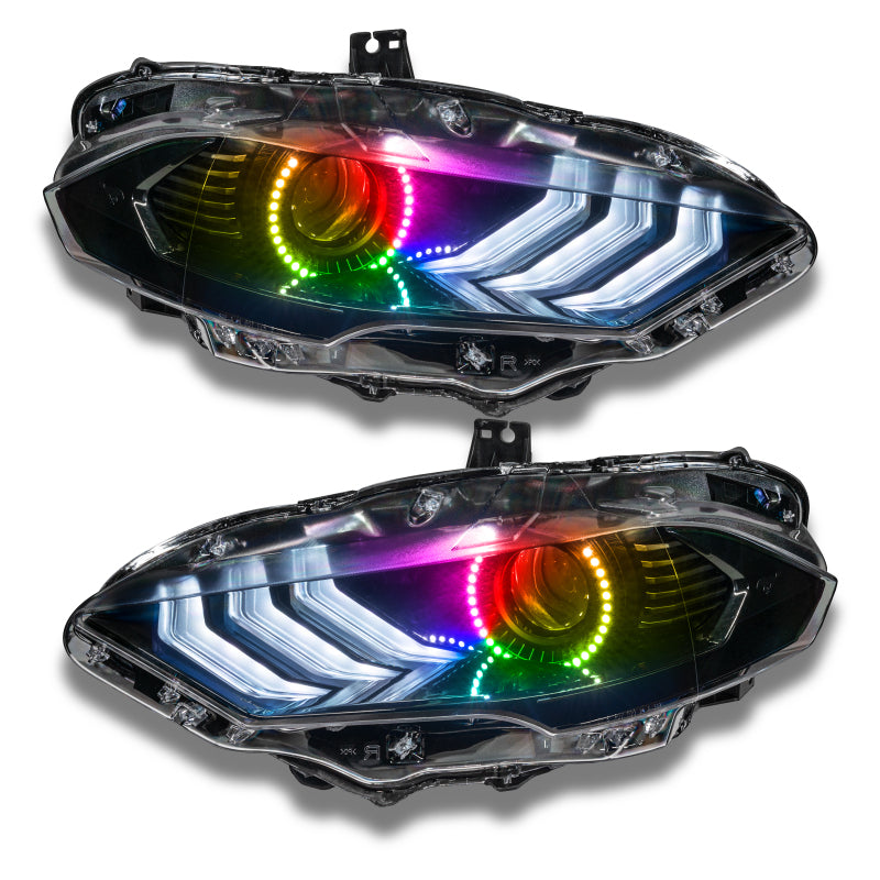 Oracle 18-21 Ford Mustang LED Headlight Halo Kit - ColorSHIFT w/o Controller