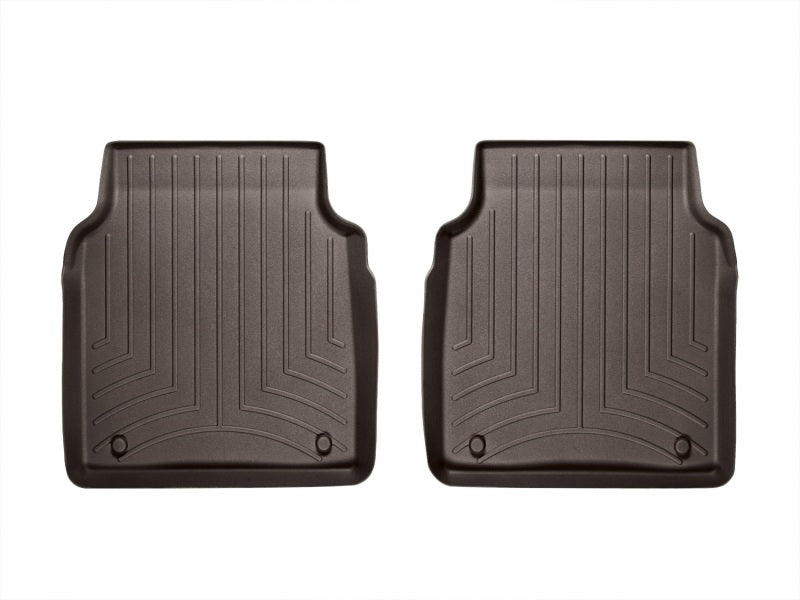 WeatherTech 11-18 Audi A8 Rear FloorLiner - Cocoa (L Model Only)